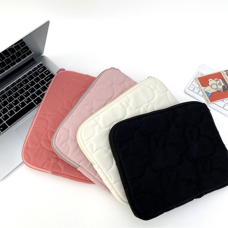 Bolsa fofa para laptop e tablet de coelho 11 13 polegadas bolsa para laptop para mulheres