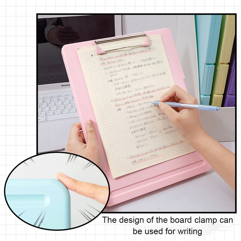 Storage Bag Writing Clipboard Paper Organizer Multicolored Exquisite