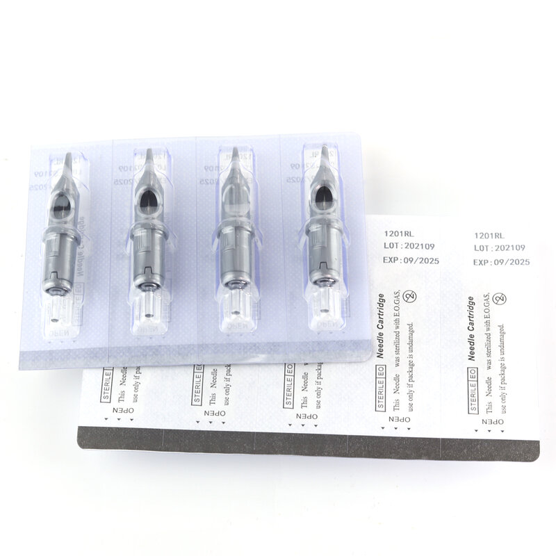 T-Rex 10Pcs 0.35mm 3RL/14RL Cartridge Needle Tattoo Cartridge Needles Disposable Sterilized Safety Makeup Tattoo Supplies