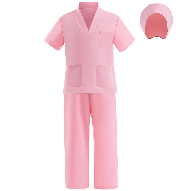 Set pakaian dokter perawatan suster anak-anak, kostum Dokter Halloween Anak laki-laki perempuan dan laki-laki, Set permainan peran dan aksesori