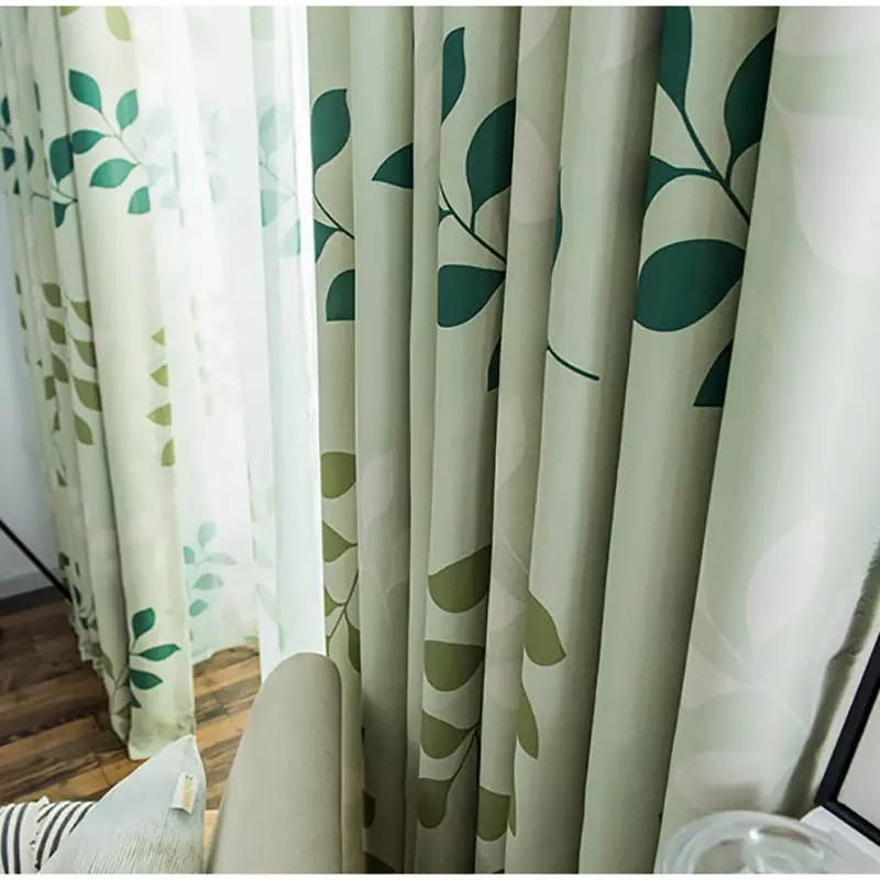 Lism 70% sombreamento impresso cortinas blackout para sala de estar quarto folhas impressão decoração cortinas para o quarto cozinha