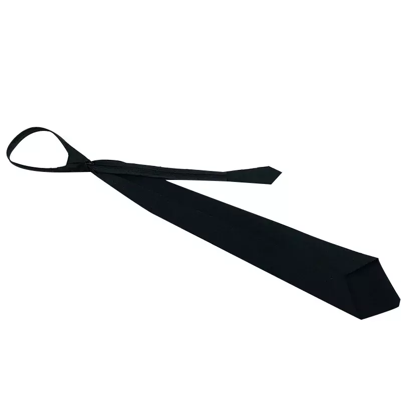 Black Clip On Tie Security Ties For Men Women Doorman Steward Matte Black Necktie Black Funeral Tie Clothing Accessories