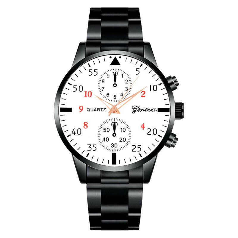 Heren Jurk Horloge Roestvrij Stalen Band Quartz Horloge Business Casual Mode Polshorloge Kleding Accessoires Horloge Horloge Reloj Hombre