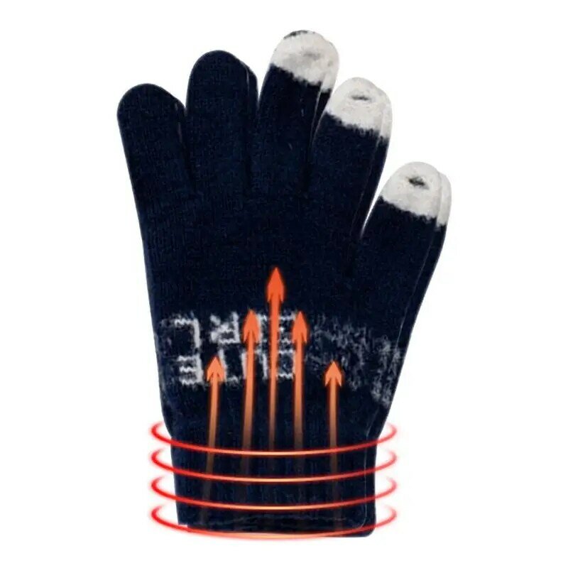Handschoenen Touchscreen Warme Winddichte Elastische Handschoenen Anti Slip Koud Weer Thermisch Warm Handschoenen Voor Wandelen Rijden Fiets