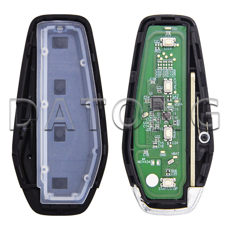 Datong World Car Remote COntrol Key For BYD Qin PLUS DM-i Qin PLUS EV Yuan PLUS SON ID46 Chip 433.92MHz Original Proximity Card