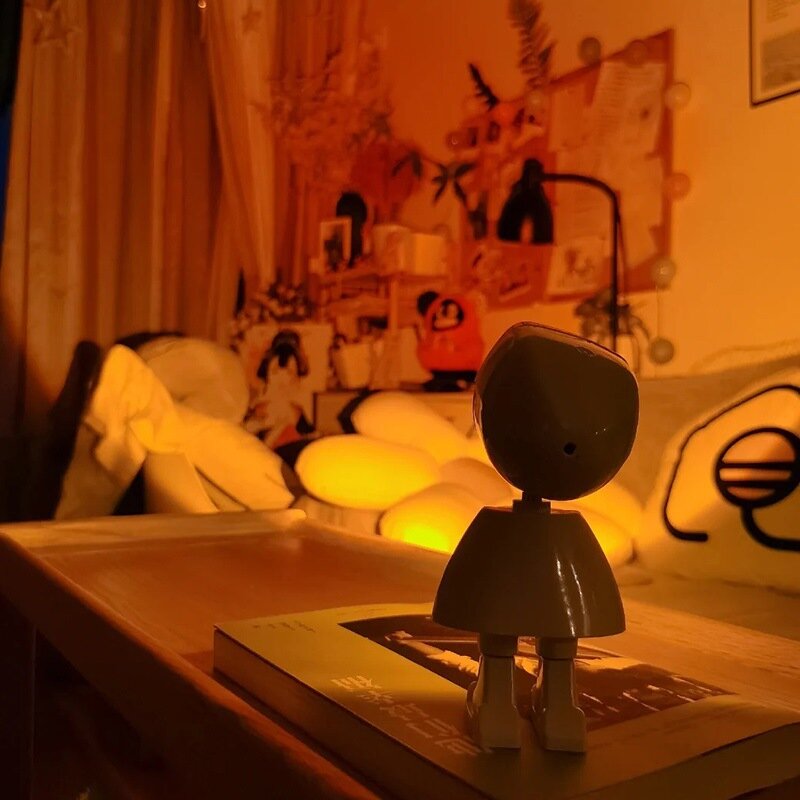 Светильник с изображением заката и астронавта, прикроватная ламсветильник для фотосъемки, ночник для девочек, Подарочная атмосфера, ночник с закатом