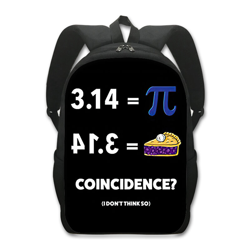Забавный рюкзак для мальчиков и девочек, для математических танцев, рюкзак для подростков, детские школьные ранцы для математических формул