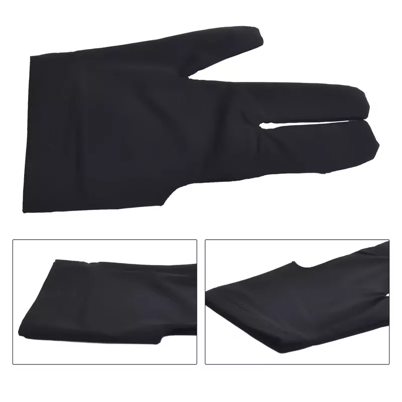 Enhance Your Playing Experience With Billiards Three Finger Gloves Snooker Pool Spandex Left Right Handed Glove