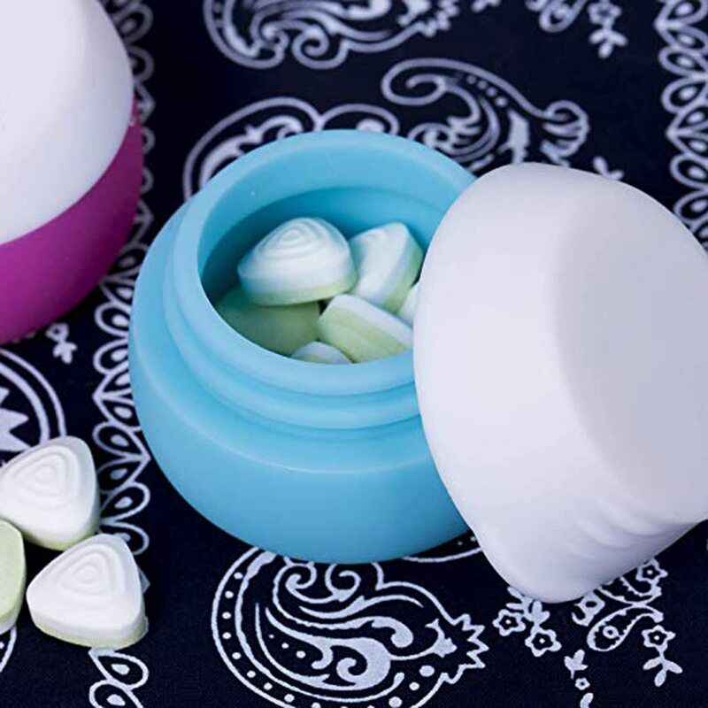 25ml Silicone Cosmetic Container Makeup Pot Cream Jars Travel Pill Box Portable Dispenser Cream Bottles Lotion Box Emulsion Jar