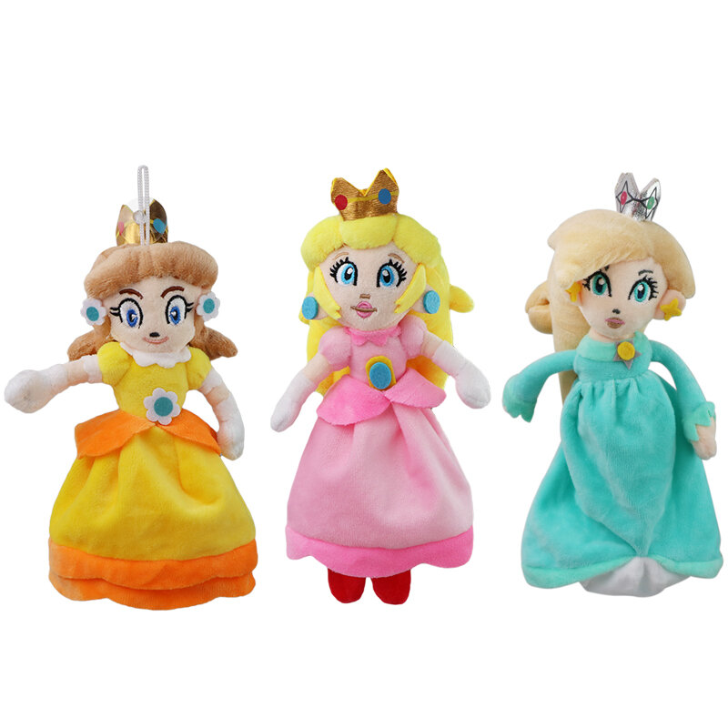 Mario Bros Plush Toys Luigi Yoshi Princess Peach Toadette Bowser JR Waluigi Wario Anime Stuffed Cartoon Peluche Dolls
