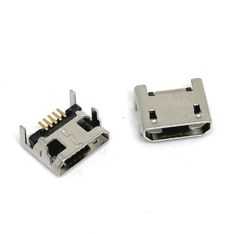 Conector Micro USB de 5 pines, conector de puerto hembra, enchufe de soldadura SMD SMT, enchufe de carga de datos de teléfono Android, adaptador de reparación de bricolaje Micro USB 5P