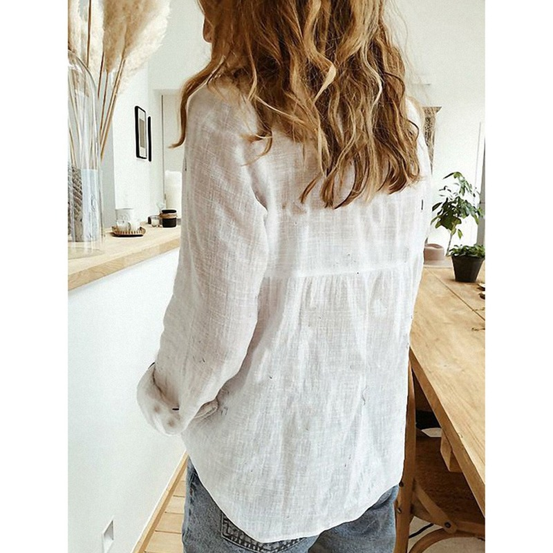 Tops Vrouwen 2023 Casual Lange Mouwen Witte Knop Up Shirt Wit Elegante Blouse Vintage Koreaanse Stijl Vest Fashion Kleding