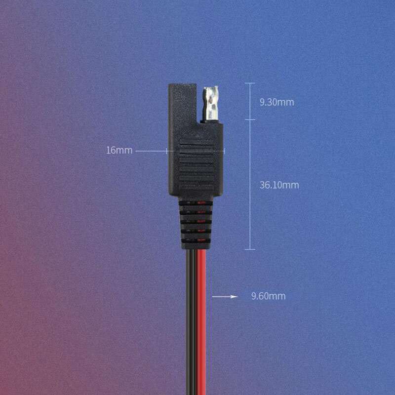 18AWG SAE Male Female Power Vehicle Extension Cable Plug Wire Cable Connector Solar Photovoltaic Battery 2core Power Cord