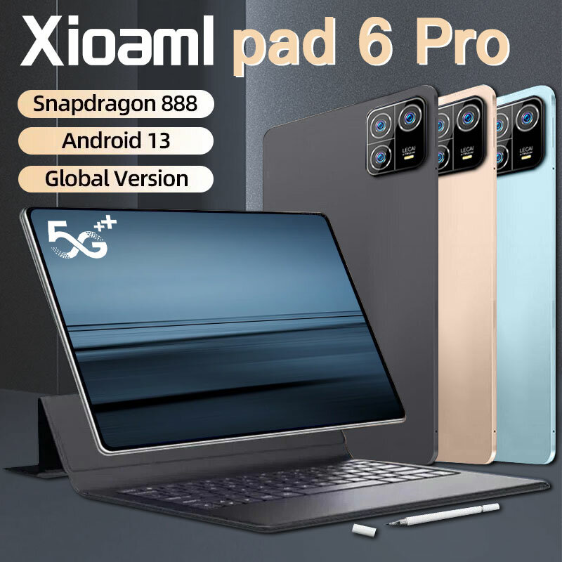 Mi Pad 6 Pro Tablet, Snapdragon 8 Gên2, 11 ", Bateria 8800mAh, 16GB + 1TB, Android 13, 6 Max, Desbloqueado, Estreia Mundial