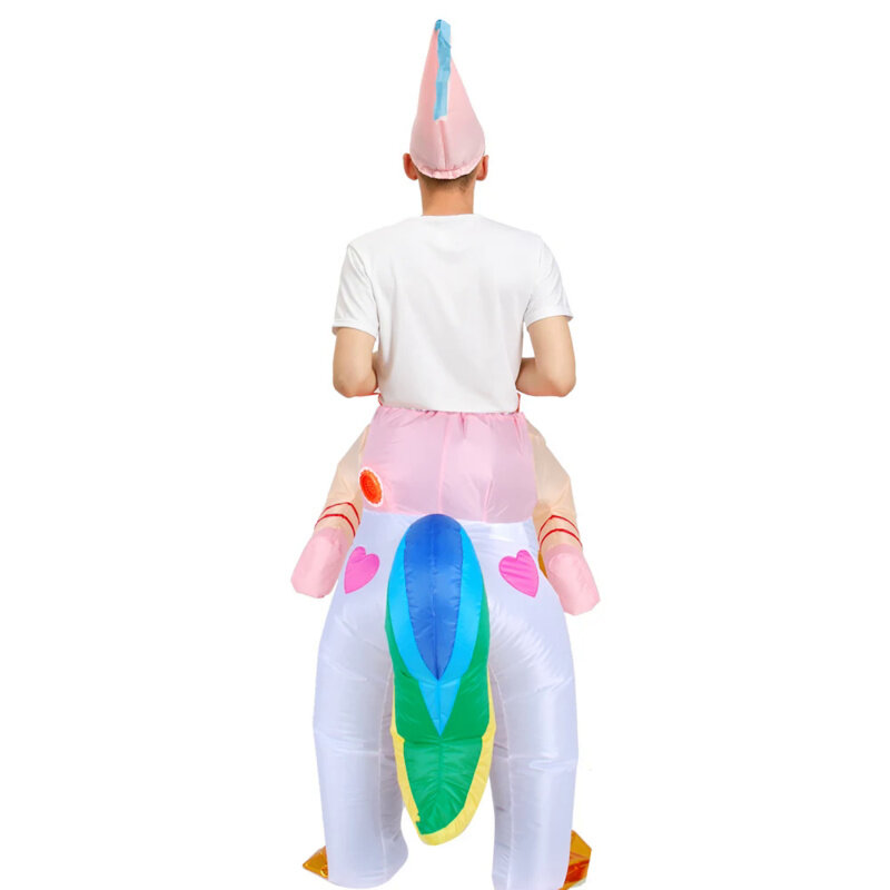 Anime Purim Mascot Unicorn Inflatable Costume Halloween Cosplay Costumes Christmas Carnival Party Dress Suit for Adult Kids