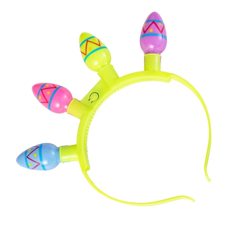 Băng đô lễ hội Y166 Happy Easter Hairhoop đầy màu sắc dành cho người lớn Trẻ Mũ đội đầu
