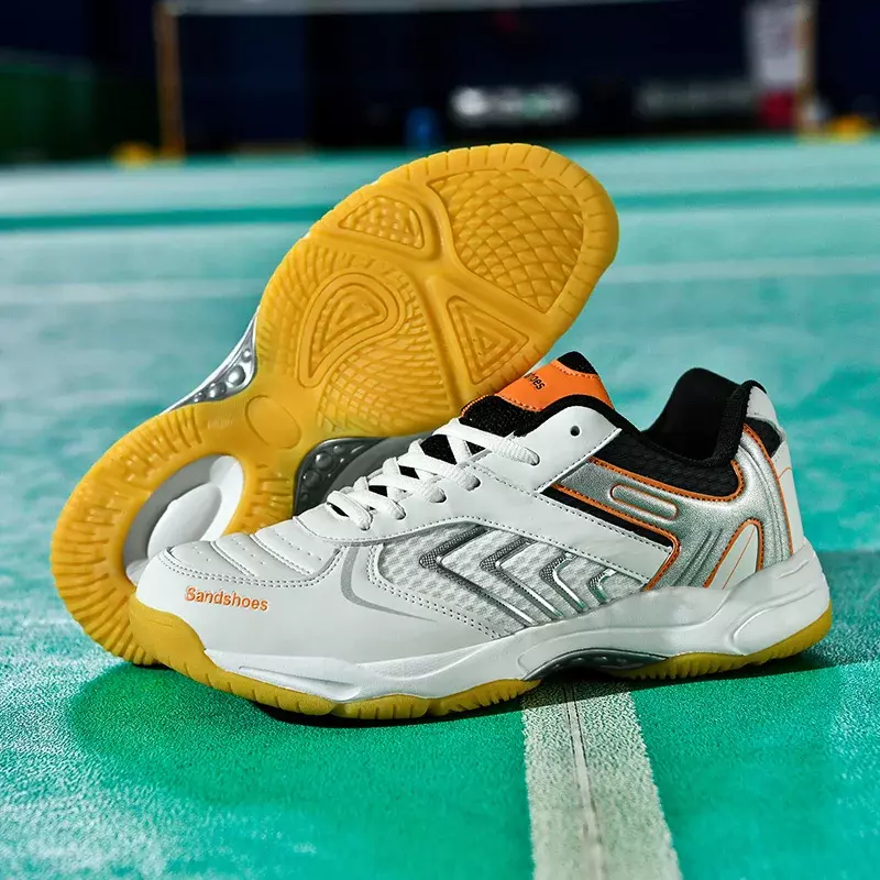Calçados Esportivos Profissionais para Senhoras, Sapatos de Badminton, Tênis de Treinamento, Tênis, Ping Pong, Respirável, Novo, Masculino