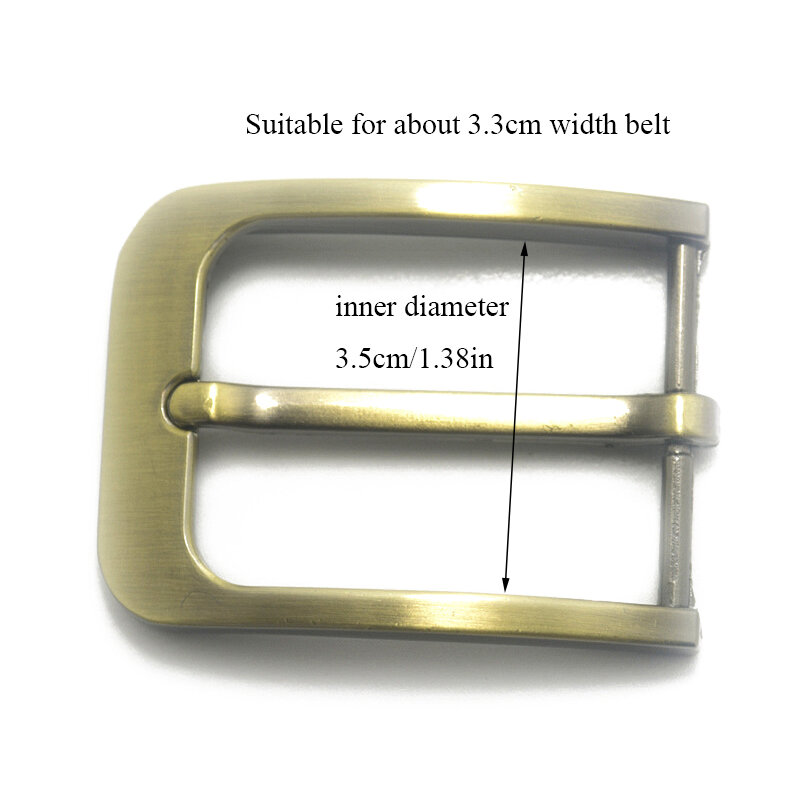 3 Colors Metal Pin Buckle Fashion Waistband Buckles Belt DIY Leather Craft Buckle Leather Craft Jeans Webbing fit for 35mm Belt