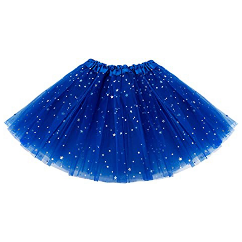 Gonne Tutu per ragazze Star Sparkle paillettes Princess Dresses 3 strati Dance Toddler Baby Tulle Tutu, nero