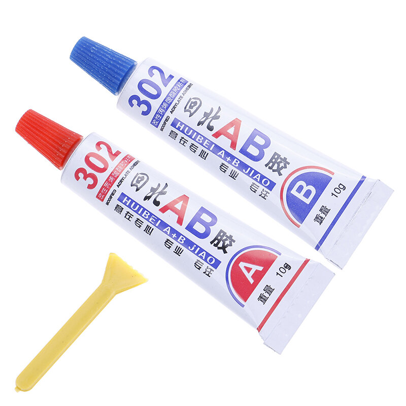 2Pcs super strong epoxy clear glue adhesive resin immediate glue (A+B) craft