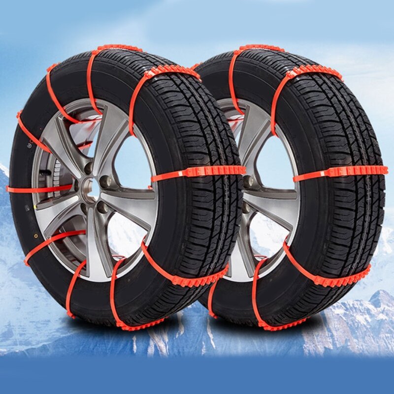 자동차 눈 진흙 휠 타이어에 대 한 10 개 겨울 미끄럼 방지 체인 두꺼운 타이어 힘줄 LX0E