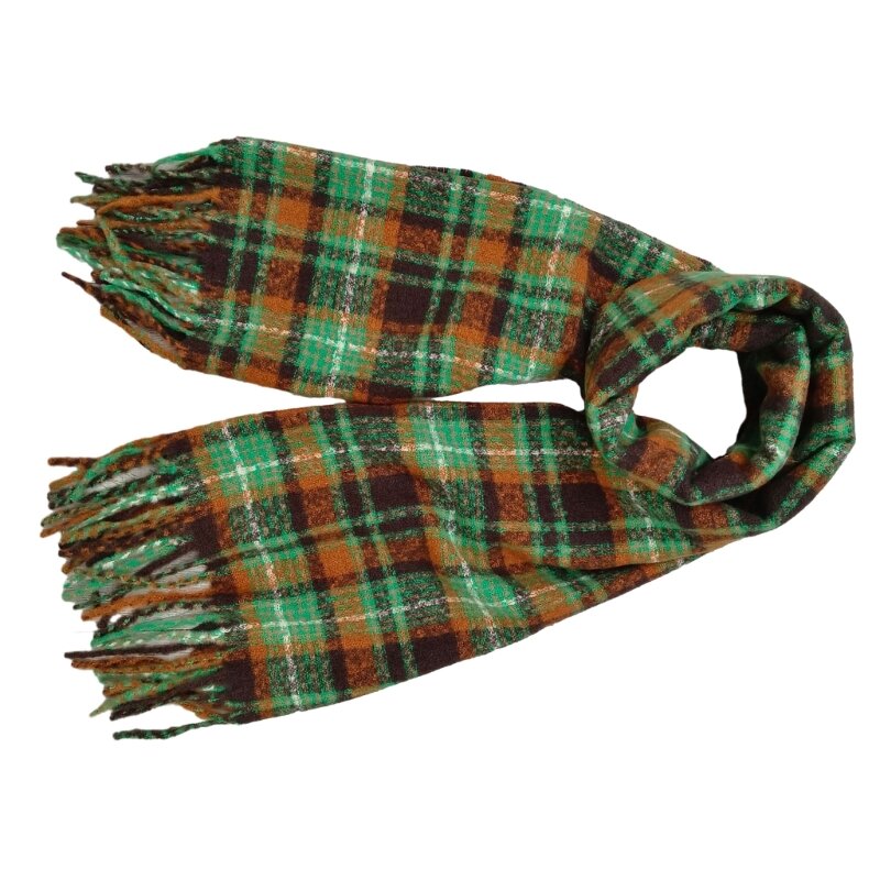Klassischer Plaid-Schal für Damen und Mädchen, Schal, 2000er-Jahre-Bekleidungszubehör, DropShip