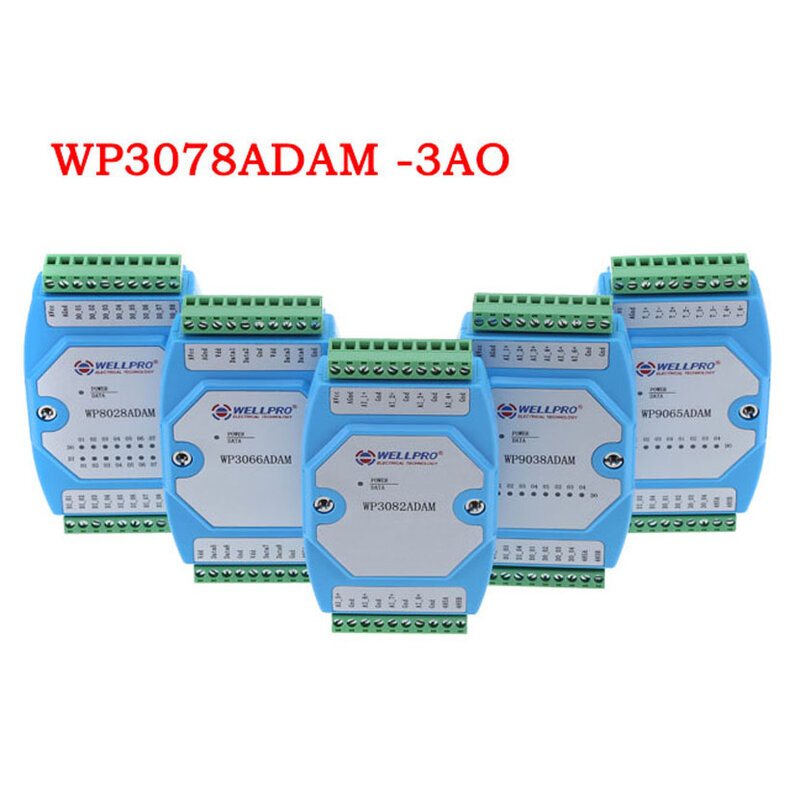 WP3078ADAM ( 3AO ) _ 4-20MA โมดูลเอาต์พุตแบบอะนาล็อก/RS485การสื่อสาร MODBUS RTU