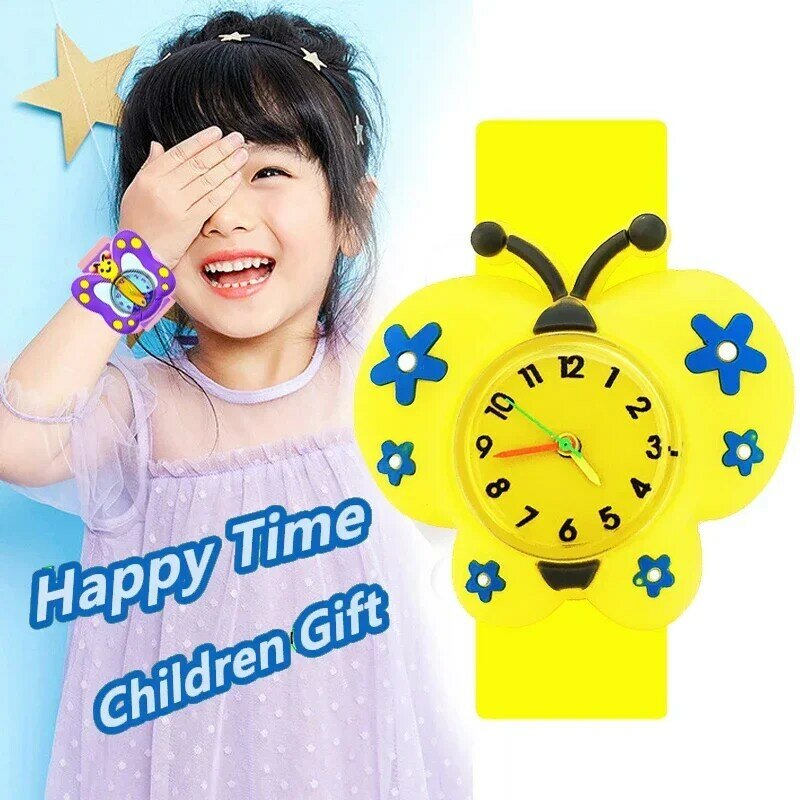 Orologio giocattolo per bambini orologi da schiaffo per bambini orologio da studio per bambini ragazze ragazzi orologi per bambini capodanno compleanno regali per feste di natale
