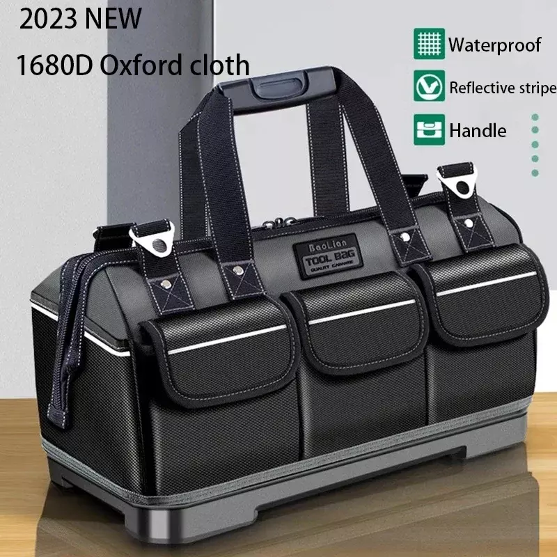 New Multi Functional Portable Kit Tool Bag Maintenance Storage Canvas Thickened Sturdy Durable Electrician Woodworking Specific