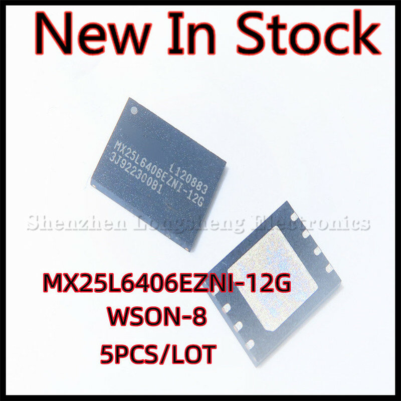 5PCS/LOT MX25L6406EZNI-12G 25L6406EZNI-12G WSON-8 SMD 64Mbit 8M New In Stock Original