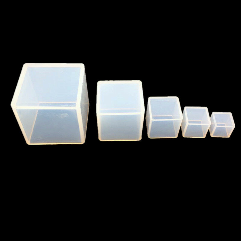 Venda quente 1pc forma cubo vela molde de silicone diy gesso gesso artesanato molde quadrado silicone sabão vela resina moldes