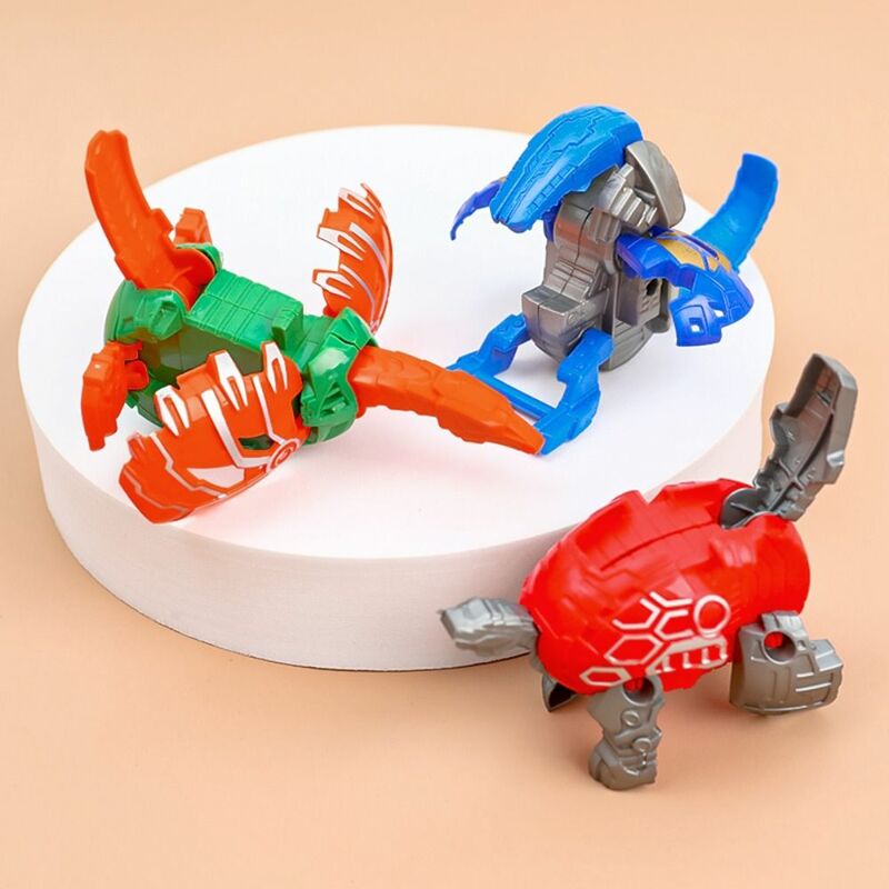 Plastic Dinosaur Eggs Transforming Toy, Fun Movable Joint Dino Model, Educação precoce, Criativo