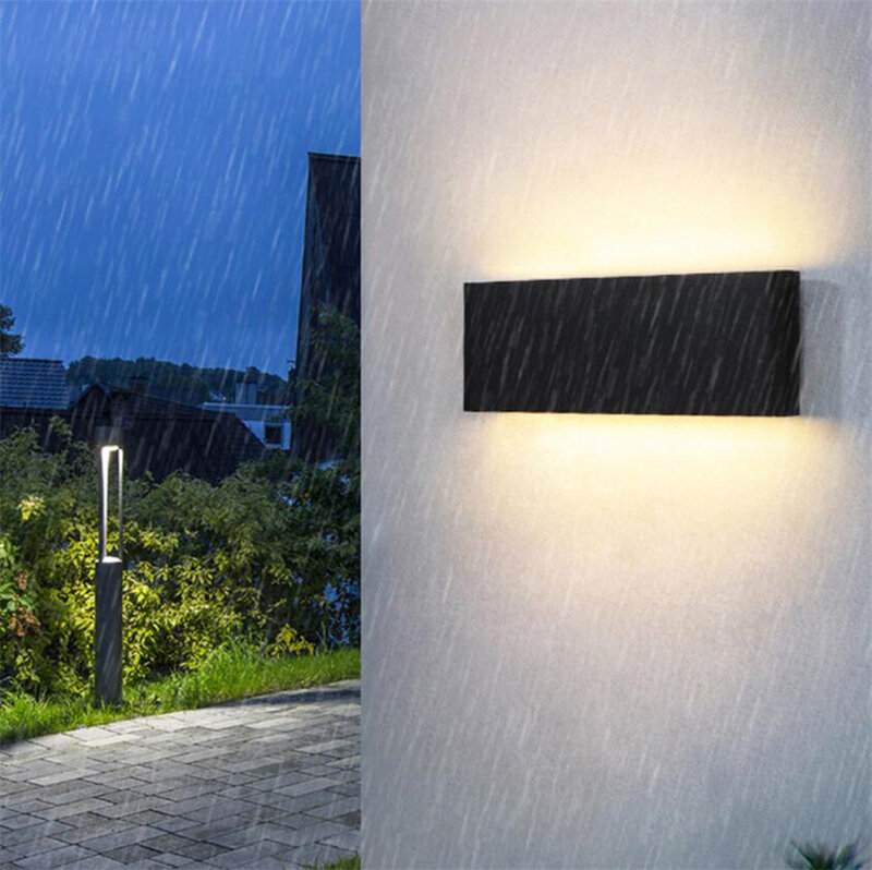 Waterproof IP65 Wall Lamp 24W LED Wall Light Modern Indoor/Outdoor Decor Up Down Dual-Head Aluminum Wall Lamp NR-10