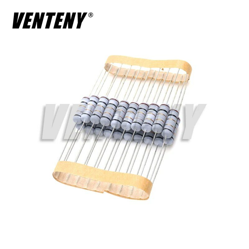20pcs 2W 5% Wire Wound Resistor Fuse Winding Resistance 0.1R 0.05 0.1 0.22 0.33 0.47 0.5 1 2.2 3 4.7 5.1 6.8 10 22 47 51 100 ohm