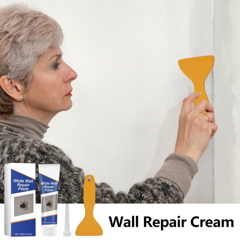 Dry Wall Repair Kit Patch com raspador, Remendo Agente, Home Wall, Gesso, Dent, Superfície, Furo de preenchimento