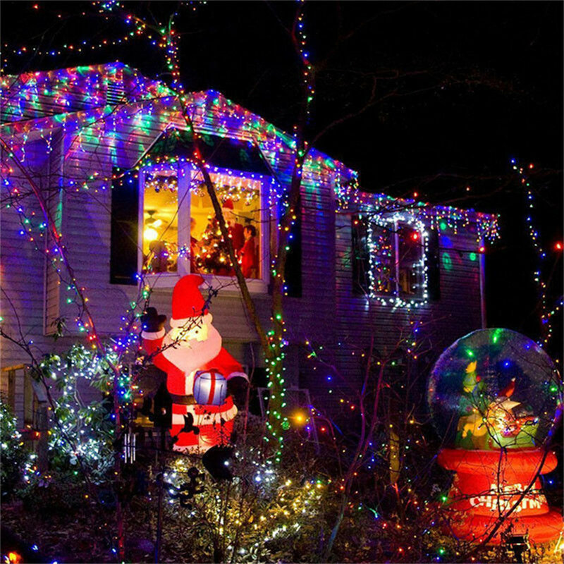 Kerstverlichting 5M 40led Slinger Kerst 220V Eu Licht Waterdicht Voor Boom Huis Tuin Bruiloft Feest Outdoor Indoor Decor