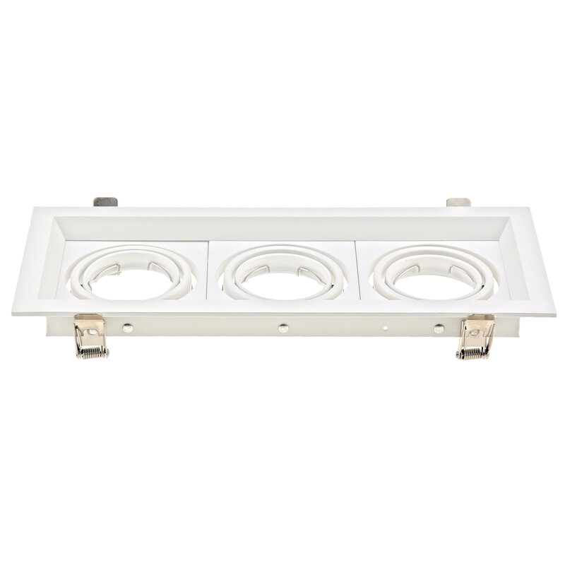 White Black Fixed Downlight Fittings Aluminum Iron Frame GU10 Cut out 105mm LED recessed spotlight Frame