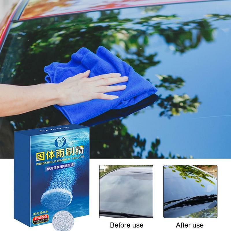 Tabletas limpiadoras de parabrisas de coche, 8 piezas, multiusos, automotrices, tabletas de limpieza con efecto anticongelante, para mantenimiento de automóviles