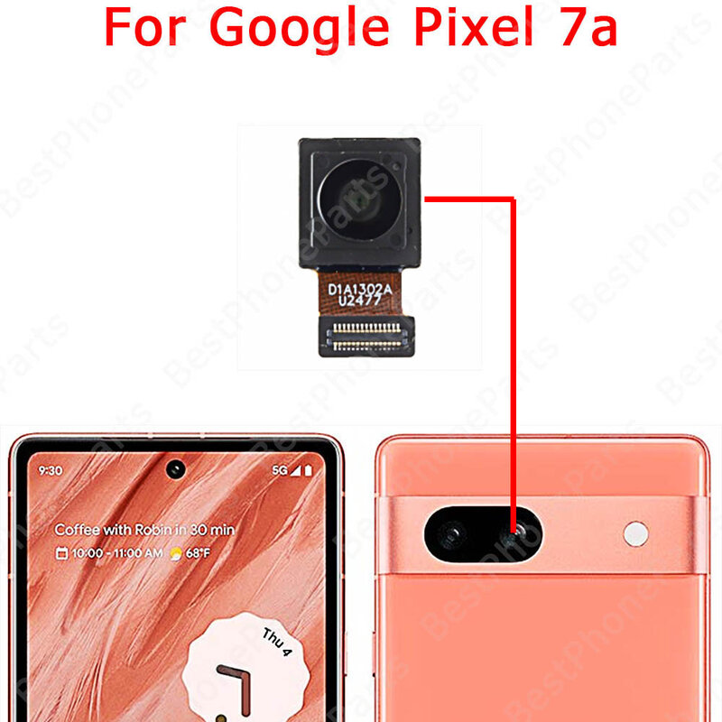 Cámara frontal y trasera para Google Pixel 6 Pro 6a 7 7a, módulo de cámara de visión trasera plegable, piezas de repuesto