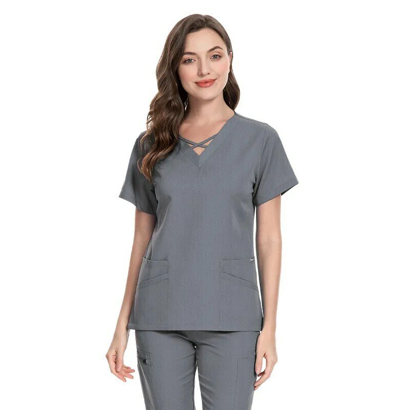 Doctor's hand wash suit Elastic nurse uniform scrub set Operating room beauty salon clinic surgical gown Spa pharmacy workwear