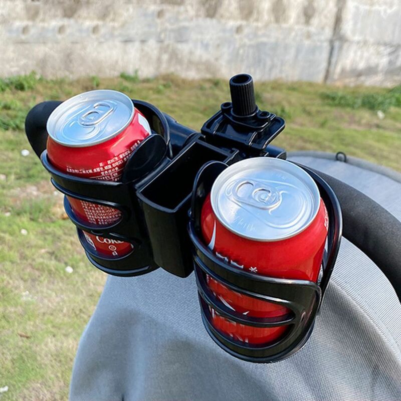 Удобный Регулируемый черный держатель для бутылки в виде детской коляски