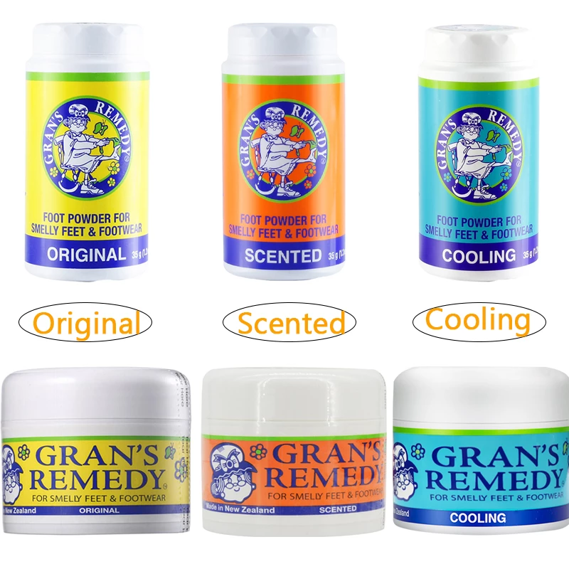 Grans-臭いや足の臭いを和らげるフットパウダー,オリジナルの冷却および香りのフットアクセサリー,足の臭いを制御,35g/50g