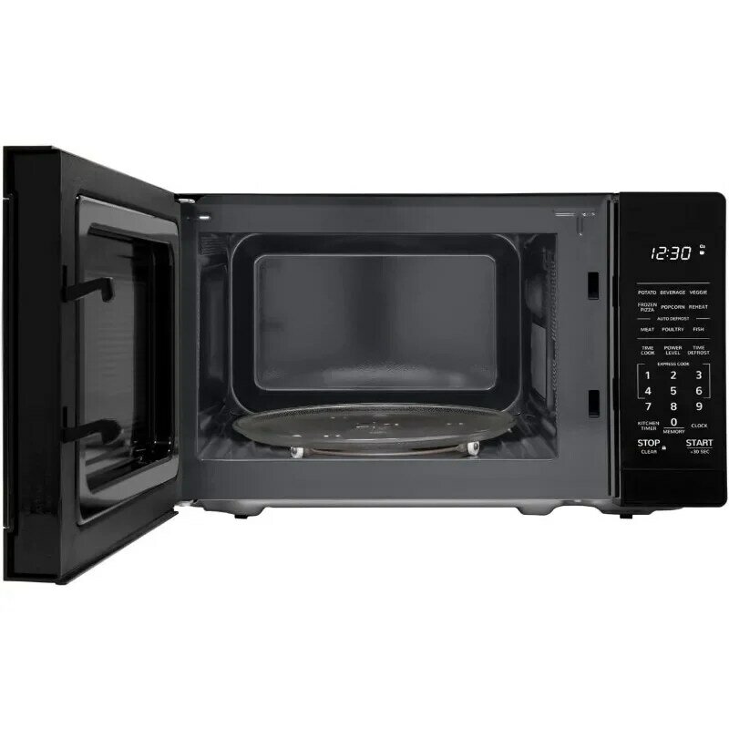 HAOYUNMA Compact Oven with Removable 10" Carousel Turntable, Cubic Feet, 700 Watt Countertop Microwave, 0.7 CuFt
