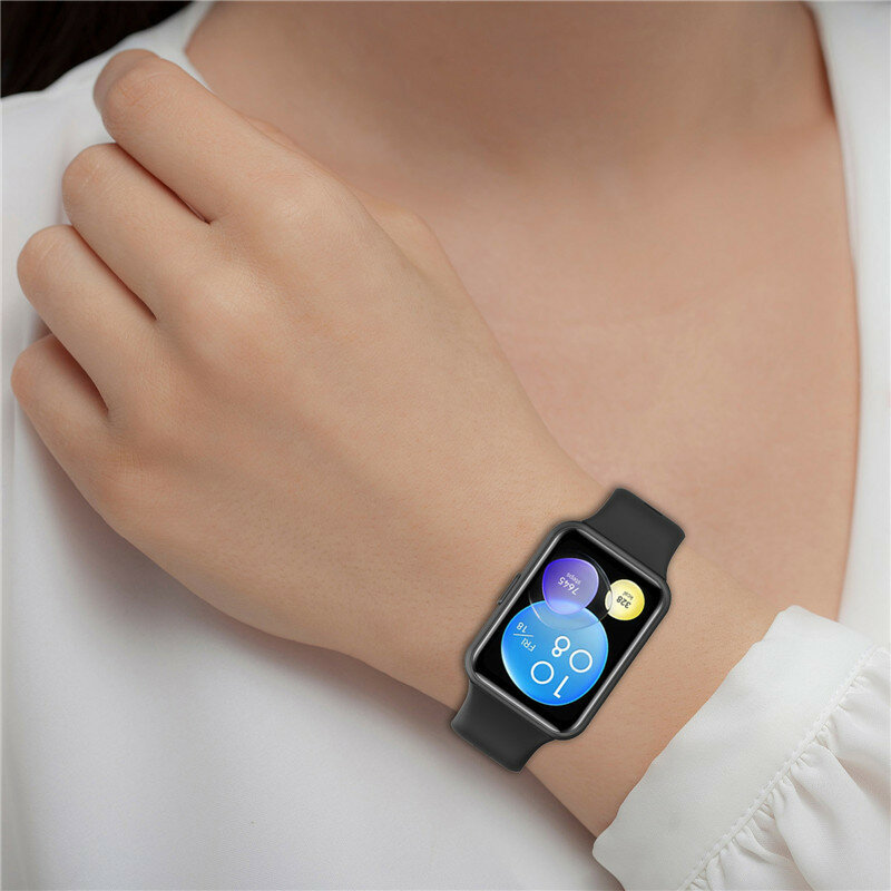 Силиконовый ремешок для Huawei Watch Fit 2, сменный ремешок для наручных часов, браслет