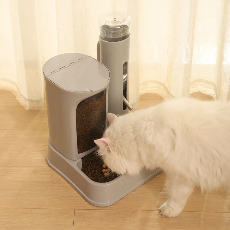 Hoppet Dispenser Air Anjing Bukan Mulut Basah Dispenser Air Otomatis Dispenser Air Kucing Perlengkapan Hewan Peliharaan Ketel Vertikal Bergerak