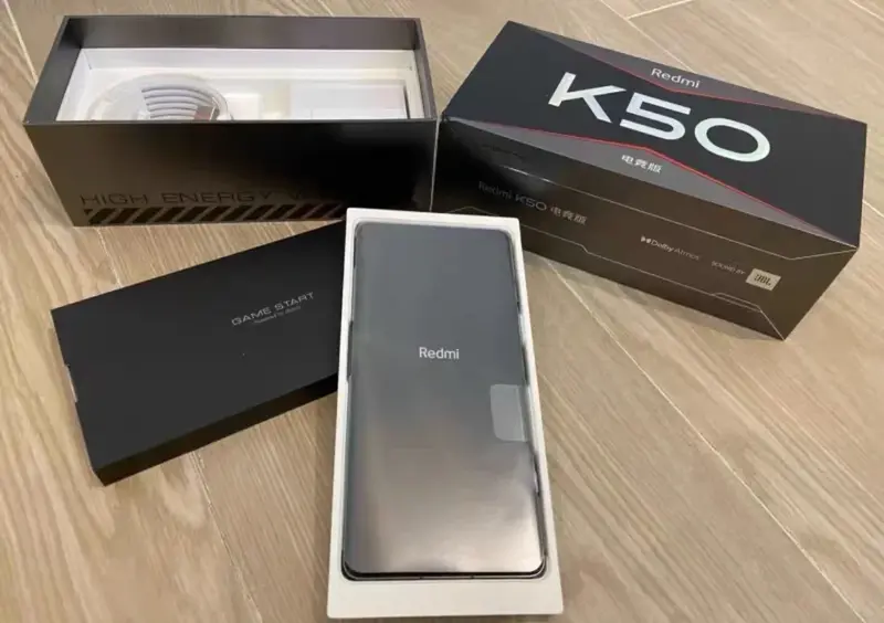 Xiaomi-Redmi K50 Gaming Smartphone, Rom Global, 5G, 256G, Celular, Impressão Digital Lateral, Reconhecimento Facial, Snapdragon8, Gen 1, 120W, QC3