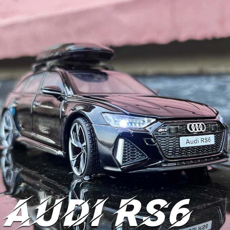 1:32 Audi RS6 Quattro Station Wagon lega auto diecast e veicoli giocattolo modello di auto suono e luce auto giocattoli per i regali dei bambini
