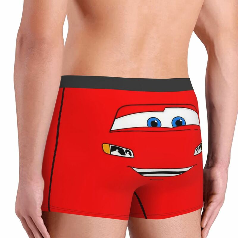 Mannelijke Mode Cartoon Bliksem Mcqueen Auto Ondergoed Boxershorts Slipje Onderbroek Zachte Shorts