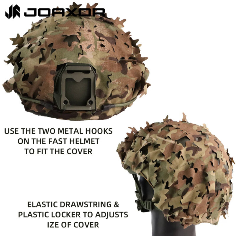 Тактический чехол для шлема JOAXOR, дышащий сетчатый камуфляжный чехол для шлема, отличный Чехол для быстрого шлема