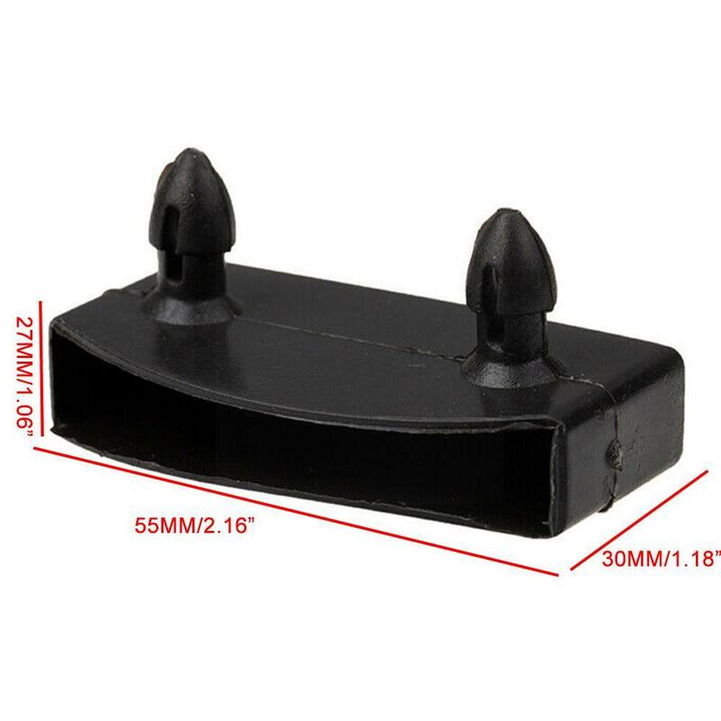 1Pcs Black Plastic Square Replacement Sofa Rubber Slat Holders Caps End Inner Centre Bed Sleeve G6A3